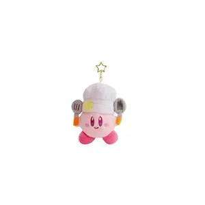 Porte-clés étoile rose Kawaii de 12Cm, Kirby Takara Tomy, peluche douce, jouets porte-clés jeu d'aventure cadeaux