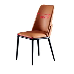 Lichte Luxe Eetkamerstoelen Moderne Minimalistische Eettafel Stoelen Lederen Pu Huishouden Nordic Rugleuning Stoelen Meubels