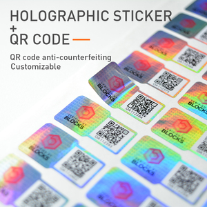 Tùy chỉnh 3D Hologram an ninh Sticker Chống giả mạo bằng chứng với mã QR <span class=keywords><strong>New</strong></span> VOID bao bì nhãn - Product Image 3