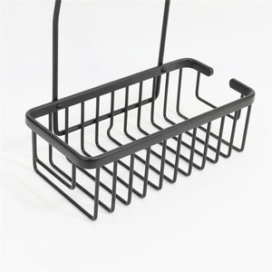 Étagère d'angle moderne pour salle de bain, support de rangement pour douchette et panier à gel douche, usage hôtelier, en alliage de zinc - Product Image 3