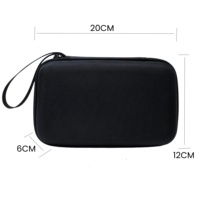 Étui de voyage portable, durable et étanche en EVA avec fermeture éclair élastique pour disque dur de PC, chargeur et utilisation en extérieur