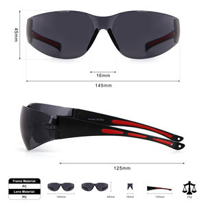 نظارات <span class=keywords><strong>Pvc</strong></span> خفيفة الوزن نظارات السلامة للعمل Ansi Z87 نظارات حماية العين ضد الضباب نظارات مضادة للصدمات مضادة للرذاذ نظارات أمان للعين - Product Image 3