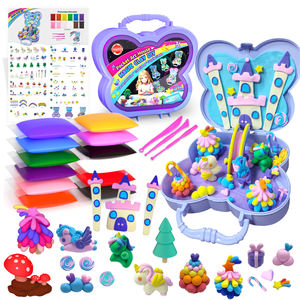 Paquete de Material de Arcilla Plástica de Piedra, Arcilla de Colores Suaves No Tóxica y Segura, Sin Necesidad de Horno, Juguete de Modelado de Arcilla para Manualidades Infantiles - Product Image 1