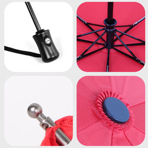 Vente directe d'usine, parapluie pliable de voyage, parapluie automatique résistant au vent, compact, portable, protection contre la pluie - Product Image 3