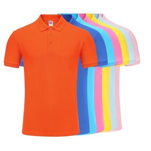 Camiseta Polo de Algodón 100% para Hombre, con Logotipo Bordado Personalizado al por Mayor, Opciones Multicolor Naranja, Corte Holgado, Compra al por Mayor - Product Image 2
