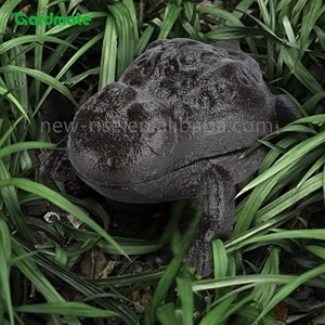 Ghiera in ghisa per chiavistello per casa cortile porta d'ingresso all'aperto statua decorativa esterna nascosta portachiavi - Product Image 4