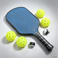 Pabrik grosir raket pickleball serat karbon hot-pressed dengan isian EVA&EPP 16mm yang tahan lama untuk raket kelas atas