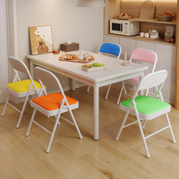 Chaise de bureau ergonomique moderne pliable pour la maison, le bureau et l'hôtel, empilable, avec structure métallique imperméable
