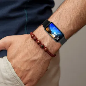 Cinturino Magnetico per <span class=keywords><strong>Huawei</strong></span> Band <span class=keywords><strong>9</strong></span>, Bracciale in Acciaio Inox a Maglia Milanese, Accessori per <span class=keywords><strong>Huawei</strong></span> Band 8 NFC - Product Image 5