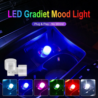 Großhandel 2026 Neue Mini Plug-and-Play Mehrfarbige RGB LED Auto-Innenraumbeleuchtung Dekorative Ambiente-Lampe
