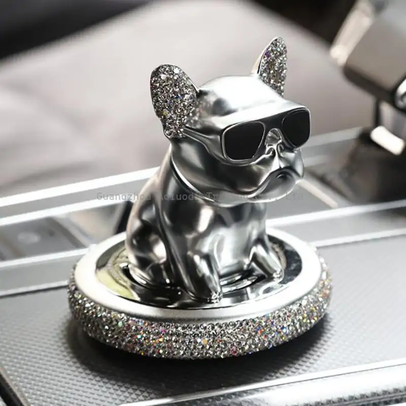 Car Dog Aromatherapy Accessories Interior Decoration Auto Ornaments Solid Perfume French Bulldog Fresheners