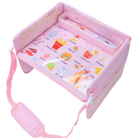 Plateau d'activités éducatif pour enfants, pour l'intérieur et l'extérieur, avec surface effaçable à sec, utilisable comme bureau portable et plateau de voyage pour siège auto