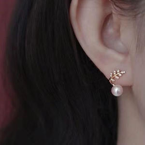 Accessoires en argent S925 pour boucles d'oreilles DIY avec perles rondes de 7-8 mm, plateau vide en argent 20914, bijoux en argent - Product Image 2