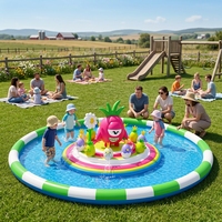Parc aquatique gonflable personnalisé Lilytoys avec piscine amovible pour enfants