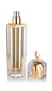 Sang trọng Acrylic góc thon vuông cao cấp Jar và chai 30 50g 30 50 100ml chăm sóc da Lotion Kem mỹ phẩm container - Product Image 2