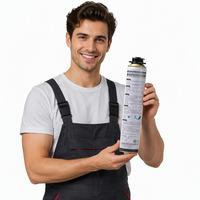 Mousse expansive en polyuréthane écologique pour le remplissage de pneus, composé adhésif d'étanchéité certifié CE pour le bois et l'emballage