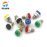 Prise RCA haut de gamme 4pin Lotus 2 Ports connecteur Audio femelle PCB soudage rouge blanc 2 trous AV RCA connecteur femelle