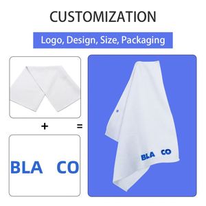 Microfiber Carabiner <b>Clip</b> Waffle Pattern Golf Cleaning Towel With <b>Hook</b> and Loop Fastener - Product Image 2