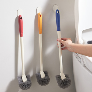 Toilet <b>Brush</b> With <b>Long</b> <b>Handle</b> And Soft Bristles For Bathroom Cleaning - Product Image 1