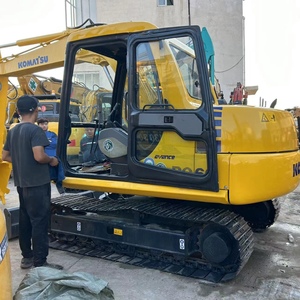 Venta directa de excavadora pequeña usada Komatsu PC60 6T, miniexcavadora hidráulica para excavación de zanjas y proyectos municipales. - Product Image 3