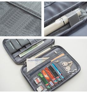 กระเป๋าจัดระเบียบพาสปอร์ต Makeway <span class=keywords><strong>MK</strong></span>-0089 2 ขนาด สีเทา ผ้าโพลีเอสเตอร์ แฟชั่น กันน้ำ พร้อมซิปปิด กระเป๋าเก็บเงิน สำหรับผู้ชาย - Product Image 6