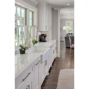 Armoires de cuisine personnalisées de style shaker blanc de luxe, conceptions gratuites, armoires de cuisine modernes personnalisées - Product Image 4