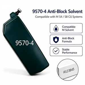 9570-4 Schnelltrocknendes Lösungsmittel 800ml Ideal Neuerscheinung für Industrielle Anwendung OEM für <span class=keywords><strong>M</strong></span> CIJ Drucker für <span class=keywords><strong>M</strong></span> CIJ Ersatzteile - Product Image 1