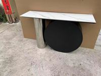 Nouvelle table d'entrée multifonctionnelle de style nordique, meuble de maison, console en acier inoxydable, armoire post-moderne, luxe léger et simple