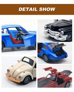 Giocattoli LASIVE 1:36 Retro lega pressofusa auto giocattolo Pullback modello di auto sportiva con simulazione di apertura della porta per i bambini - Product Image 2