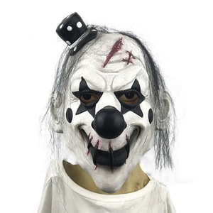 Fantasy Silicone Clown Mask With Top Hat Stars Eyes Halloween Party Costume Unisex 12+ - Product Image 5
