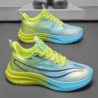 Chaussures de course marathon pour hommes en maille légère, antidérapantes et amortissantes, stock excédentaire en gros, prêtes à être expédiées