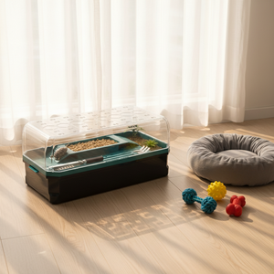 Terrario <span class=keywords><strong>de</strong></span> Alta Calidad para Anfibios, Jaula Ecológica <span class=keywords><strong>de</strong></span> Plástico para Reptiles, Área Separada Espaciosa para Animales Pequeños - Product Image 2