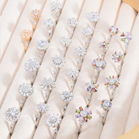 Nouvelle mode bague anti-anxiété bague en forme de fleur ruban couleur or bague fidget spinner en stock bague d'anxiété réglable pour femme
