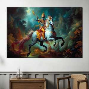 Decoración para sala de estar religión india pinturas en lienzo impresiones carteles religión Buda dioses hindúes Señor arte de pared - Product Image 1