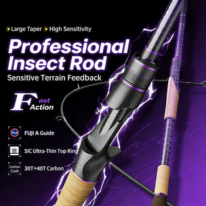 Oferta de Compra al por Mayor, Caña de Pescar TRY&V Flexible, Ergonómica, de Fibra de Carbono, Resistente, Ligera y Estable para Pesca de Trucha - Product Image 3