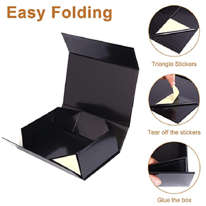 Hộp đựng mỹ phẩm bằng bìa cứng màu xám có thể tùy chỉnh, ép nổi, đóng từ tính, hai cửa, kèm phụ kiện bên trong |   Offset 4c |   Tùy chỉnh - Product Image 6