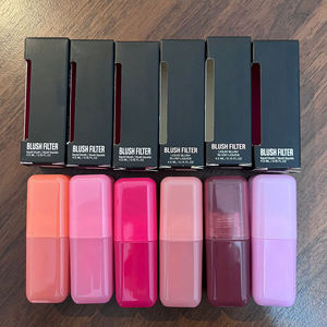 Rubor Líquido HU Base <span class=keywords><strong>Beauty</strong></span> Makeup, Filtro Suave, Brillo Natural, Larga Duración, Ligero, Fácil de Difuminar, Tinte para Mejillas con Acabado Brillante - Product Image 2