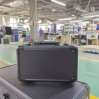 Maletín de Aluminio Negro Personalizado, Caja de Exhibición, Estuche para Documentos, Caja de Almacenamiento para Herramientas/Hardware, Hecho a Medida