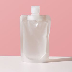 Cosmetic Refill Bag Portable Frosted Flip Top Spout A Size For Travel Use - Product Image 1