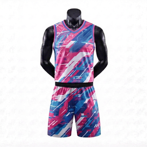 Maillot de basketball pour femme de haute qualité avec impression par transfert thermique, grande taille, respirant, sans manches, en Spandex/Nylon, col rond, idéal pour l'été - Product Image 1