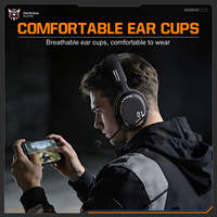 Casque de jeu supra-auriculaire ONIKUMA GT886, casque sans fil 2.4G BT avec micro à réduction de bruit pour le bureau et les jeux