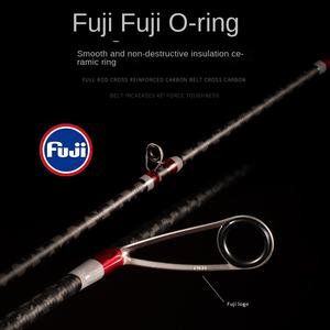 Canne à pêche Demon Hunter Magic Shadow Quatrième Génération, avec anneaux Fuji, poignée droite en carbone, action souple, pour micro-lure - Product Image 4