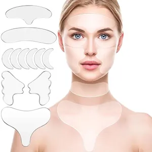 16 pezzi riutilizzabili in Silicone Anti-rughe adesivo fronte guancia mento viso viso cerotti Anti-rughe nastro lifting viso