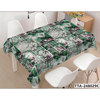 Nappe de Noël en PVC Épaisse, Durable, Écologique, Personnalisable, Protection de Table en Plastique, Plusieurs Tailles Disponibles pour la Maison