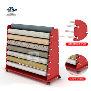 Tùy Chỉnh Bán Buôn Xách Tay Thảm Cuộn Hiển Thị Kệ Có Thể Điều Chỉnh Điện Thoại Di Động Đứng Cho Vật Liệu Xây Dựng Cửa Hàng Triển lãm Thương Mại - Product Image 3