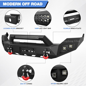 Pare-chocs avant compatible avec Ram 1500 2013-2018 (sauf Rebel), compatible avec Ram 1500 Classic 2019-2023 Pick-up avec plaque <span class=keywords><strong>de</strong></span> treuil - Product Image 5