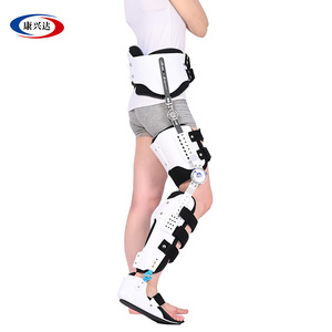 Type II <b>hip</b>, knee, ankle, and foot brace; single-leg side <b>support</b> brace with waist <b>support</b>; small waist size. - Product Image 3