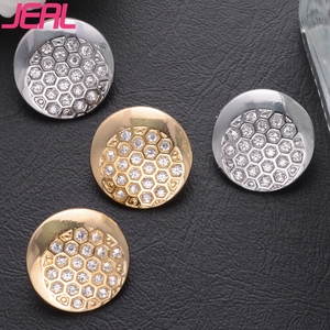 Tinh Tế 20Mm Cao Cấp Rhinestone Trang Trí Kẽm Hợp Kim Kim Loại Mạ Thân Thiện Với Môi Thân Thiện Với Môi Nút Chân Hàng May Mặc Sang Trọng Thời Trang - Product Image 1