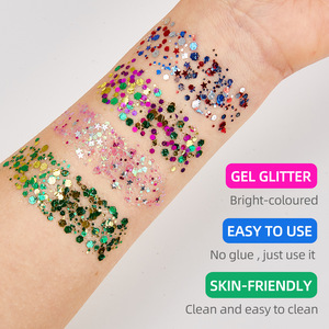 Nuevo Artículo en Venta, Gel Brillante <span class=keywords><strong>de</strong></span> Carnaval, Sin Pegamento, Color Verde, Maquillaje <span class=keywords><strong>de</strong></span> Sirena, Sombra <span class=keywords><strong>de</strong></span> Ojos, Gel Brillante para Cara y Cuerpo - Product Image 2