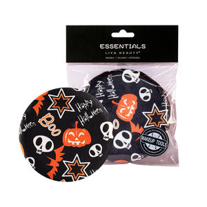 Modèle personnalisé Mignon Poudre Maquillage Houppette pour Cadeau Promotionnel, Doux Velours Visage Poudre Houppette avec Emballage Cadeau - Product Image 1